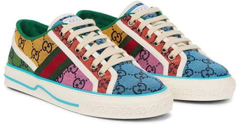 gucci tennis multicolor|Gucci tennis sneakers.